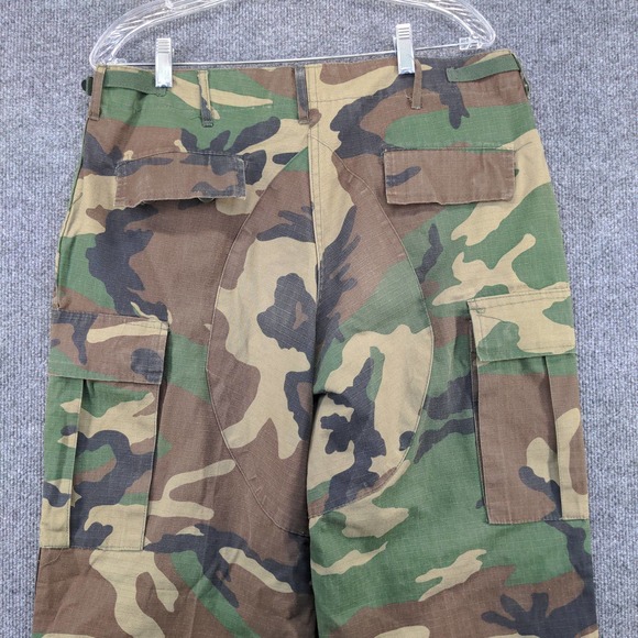 Vanguard Mens Camo Cargo Pants Camo Green Brown Size M Pockets - Picture 8 of 11